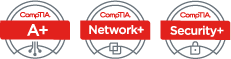 CompTIA A+, Network+, and Security+